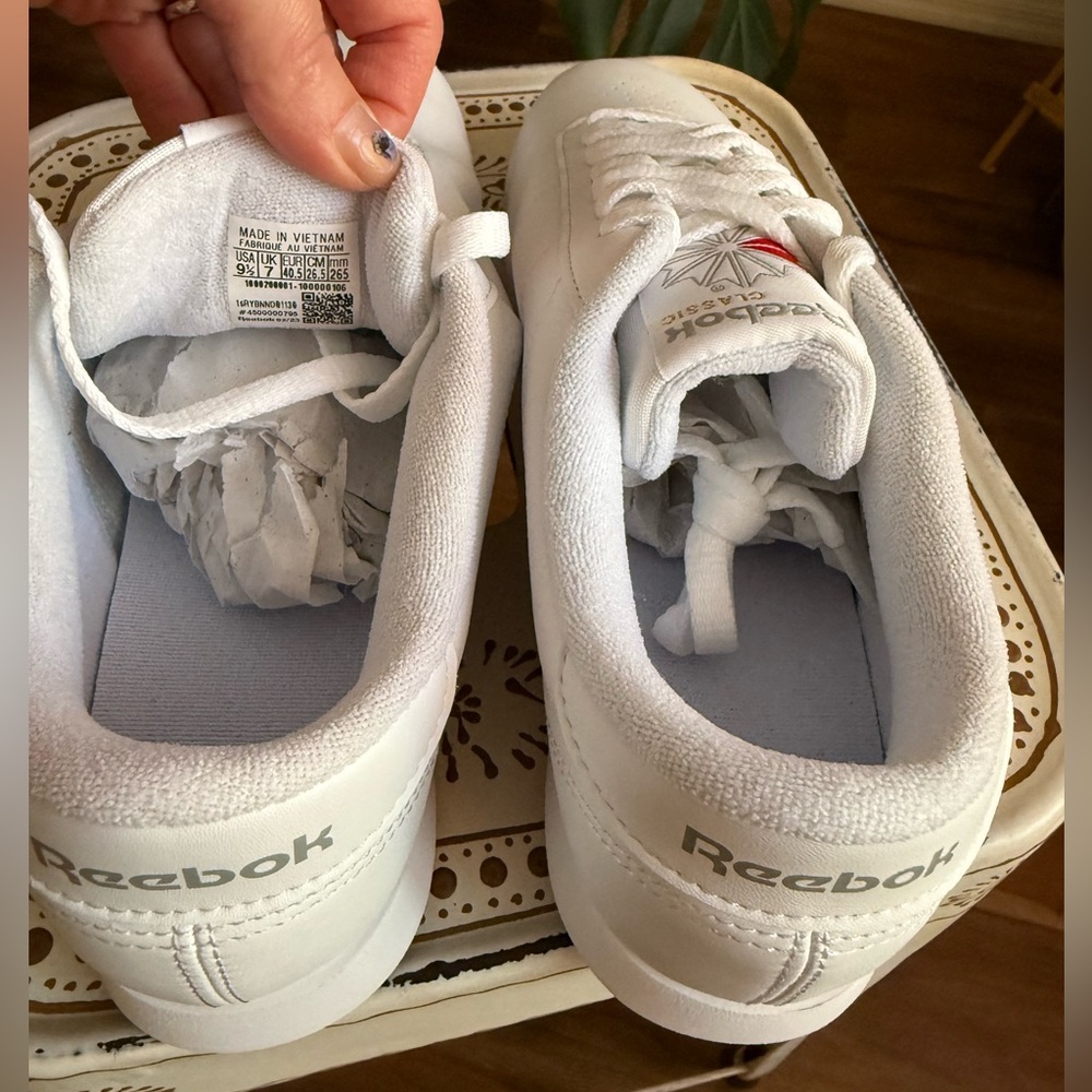 Reebok Princess Classic White Sneakers Trainers - Picture 4 of 7